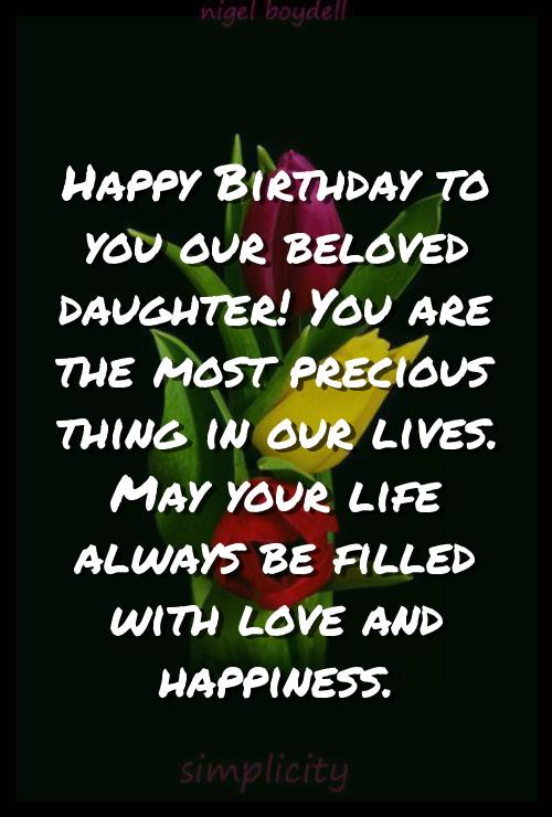 happy birthday to you my daughter